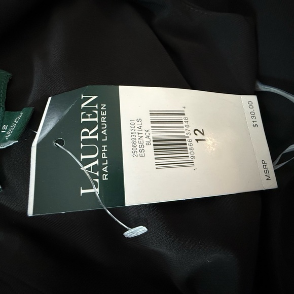 NWT Lauren Ralph Lauren Fit & Flare Jersey Dress Size 12 - Picture 4 of 5